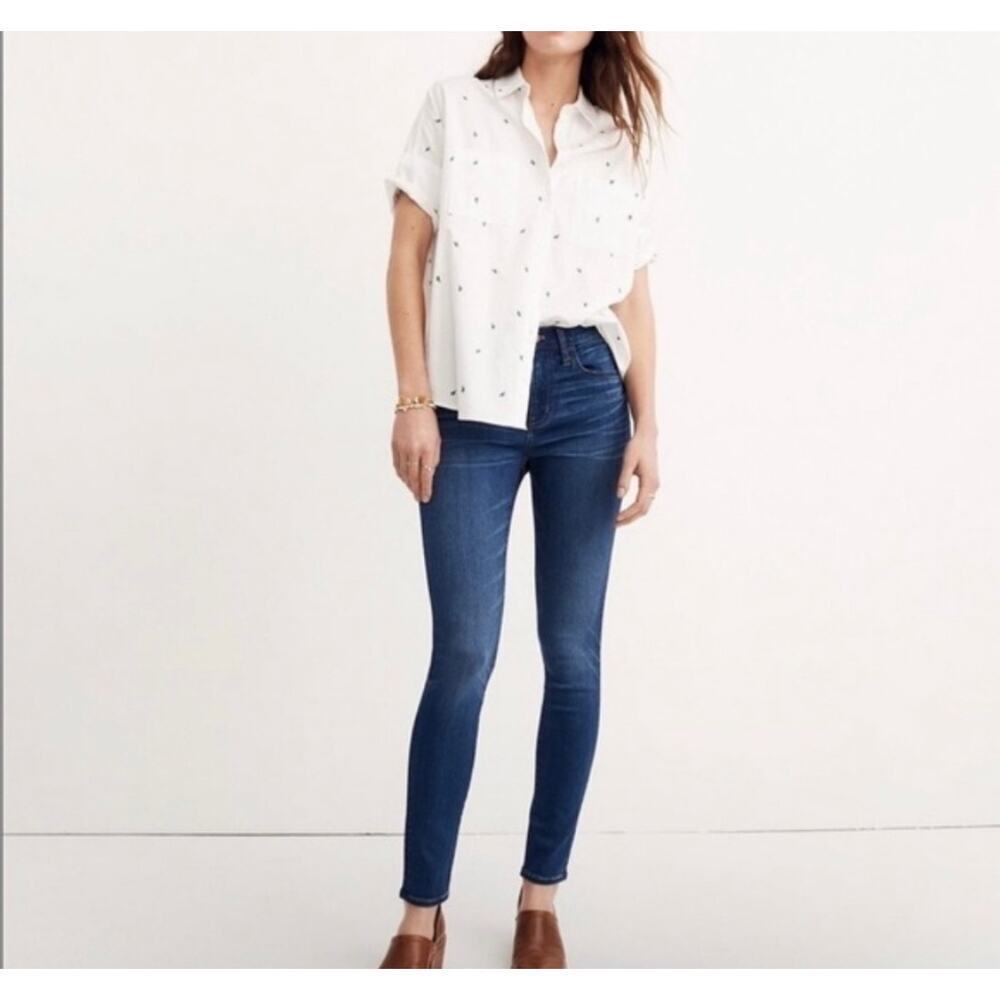 Madewell Roadtripper High Rise Skinny Jeans Size 26 Medium Wash